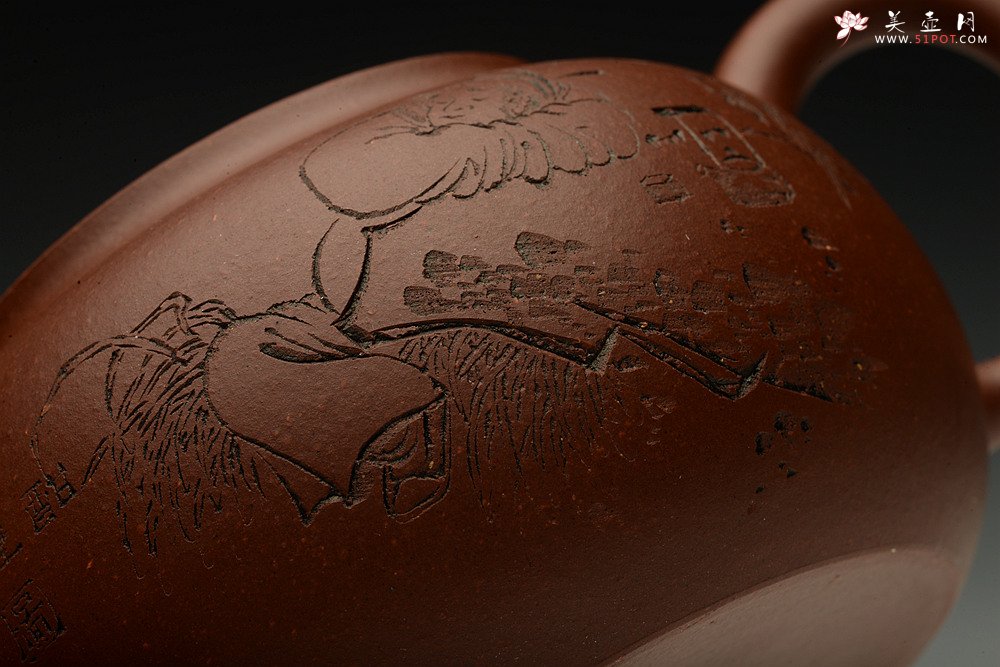 紫砂壶图片：谭华斌近作 牧归 刀法精炼 美壶特惠 - 宜兴紫砂壶网