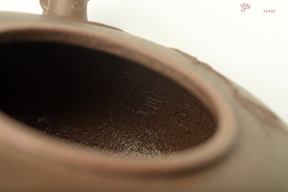 紫砂壶图片：实力派潘丹初 优质青段 国画入壶 秀雅文气 全手原创福竹o(∩_∩)o  - 宜兴紫砂壶网