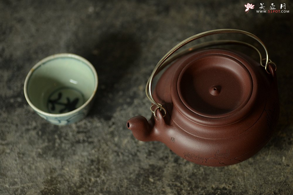 紫砂壶图片：器形稳重 全手蛋包 - 宜兴紫砂壶网