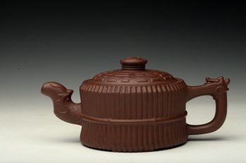 紫砂壶图片：传统经典  大亨八卦龙头一捆竹  于一器之中 盛载天下乾坤... - 宜兴紫砂壶网