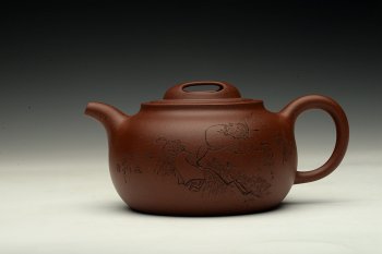 紫砂壶图片：谭华斌近作 牧归 刀法精炼 美壶特惠 - 宜兴紫砂壶网