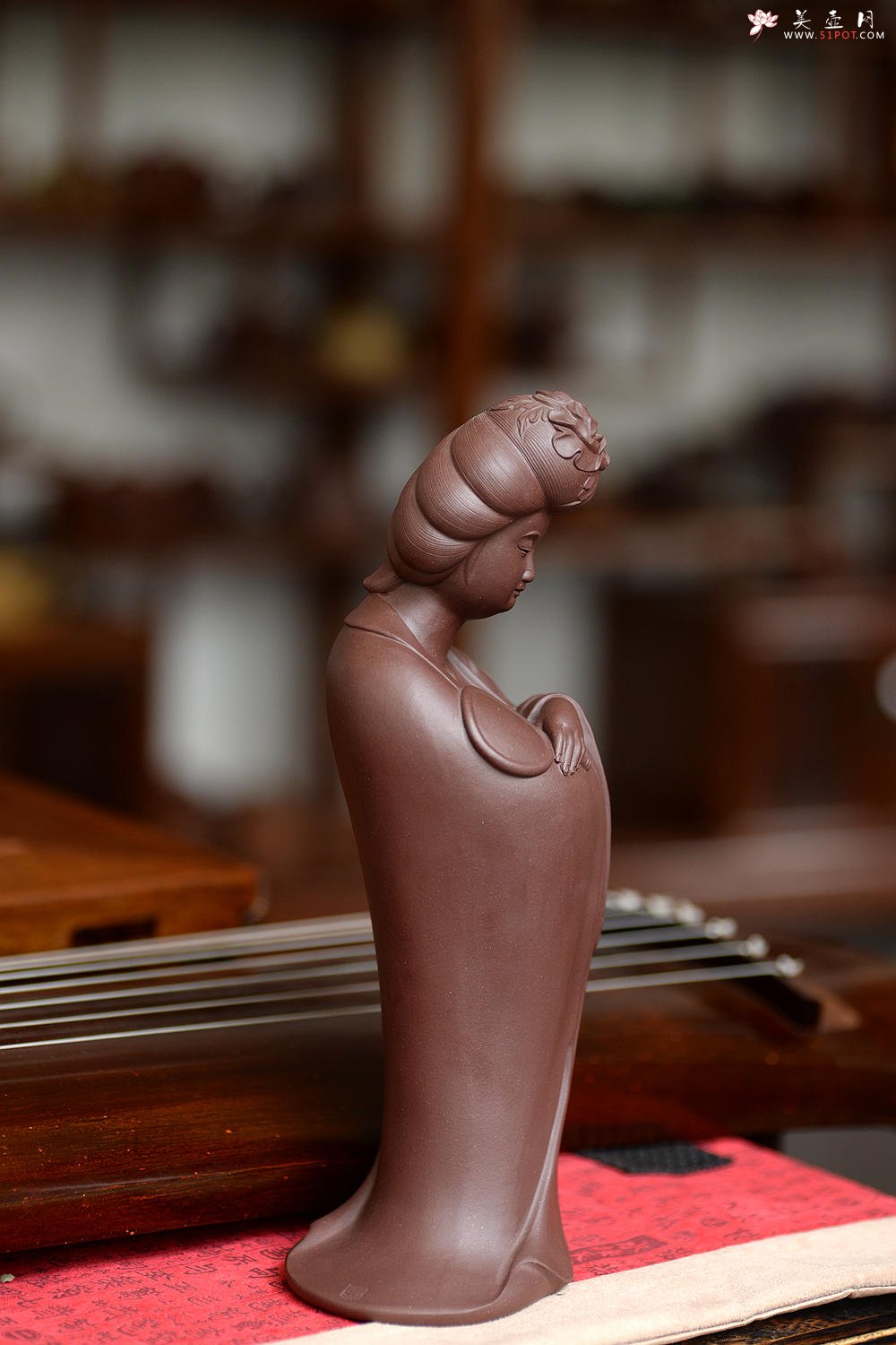 紫砂壶图片：书香美女  原矿紫泥 - 宜兴紫砂壶网