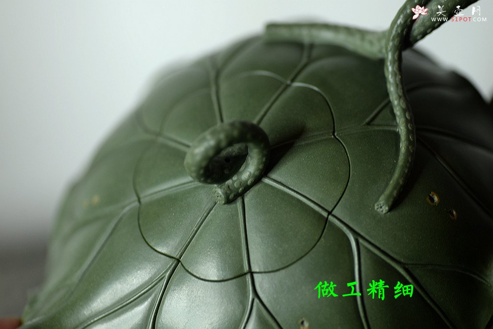 紫砂壶图片：清风徐徐 荷叶微卷有清香之和合  孙伟强张新亚原创作品 至美清廉 - 宜兴紫砂壶网