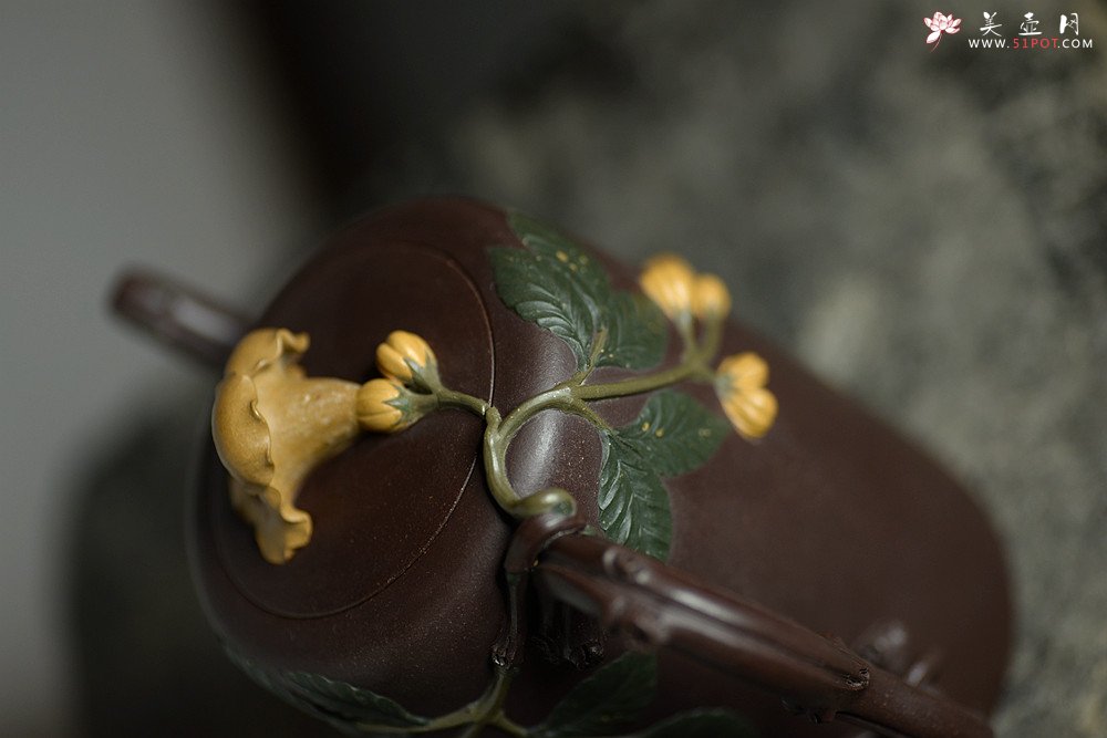 紫砂壶图片：那些花儿之凌霄花~ 精品重器 大美无言o(∩_∩)o - 宜兴紫砂壶网