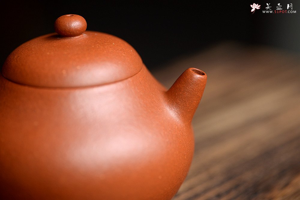 紫砂壶图片：许学军新作 壶体细腻 身型挺拔  全手玉茗 优质朱砂泥 - 宜兴紫砂壶网