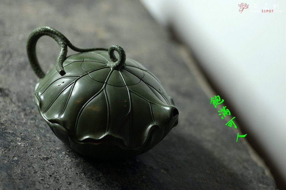 紫砂壶图片：清风徐徐 荷叶微卷有清香之和合  孙伟强张新亚原创作品 至美清廉 - 宜兴紫砂壶网