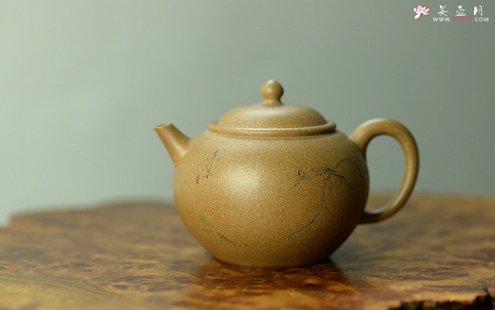 紫砂壶图片：陈进作品  圆润饱满 实用有趣 全手圆珠 - 宜兴紫砂壶网