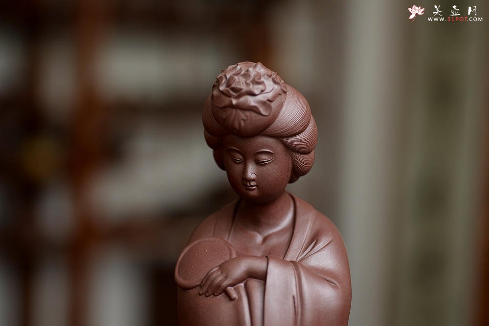 紫砂壶图片：书香美女  原矿紫泥 - 宜兴紫砂壶网