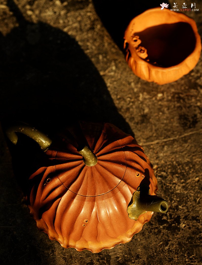 紫砂壶图片：文气十足 意境深远 秋日残荷 孙伟强张新亚合作 - 宜兴紫砂壶网