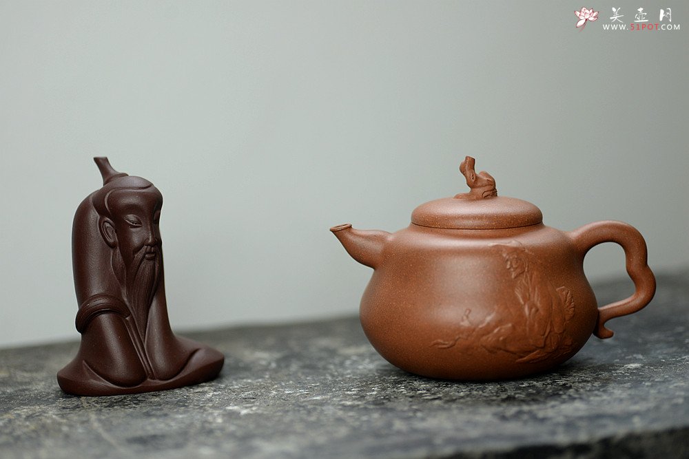 紫砂壶图片：潘小东原创 真 善 美 原矿老段泥 全手济公葫芦  - 宜兴紫砂壶网