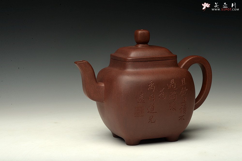 紫砂壶图片：国工许学军新作 全手镶片  鸣远四方  浑厚高俊 风骨丰雅 - 宜兴紫砂壶网