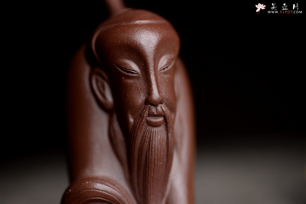 紫砂壶图片：高尚出俗 高士茶宠 做工精细 原矿紫泥 - 宜兴紫砂壶网