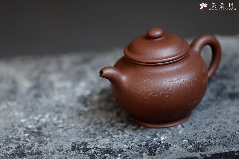 紫砂壶图片：曲峰精品 国师和石装饰 传统刹凹 全手掇只 推荐细品~ - 宜兴紫砂壶网