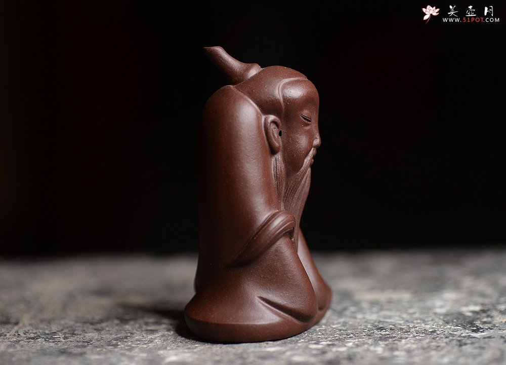 紫砂壶图片：高尚出俗 高士茶宠 做工精细 原矿紫泥 - 宜兴紫砂壶网