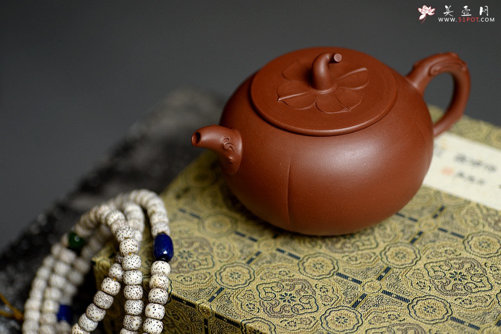 紫砂壶图片：曲峰原创作品 全手柿意 事事如意 精品花货 - 宜兴紫砂壶网