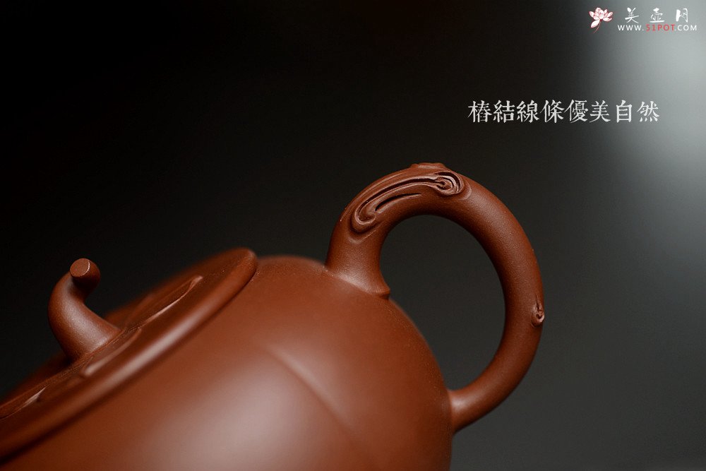 紫砂壶图片：曲峰原创作品 全手柿意 事事如意 精品花货 - 宜兴紫砂壶网