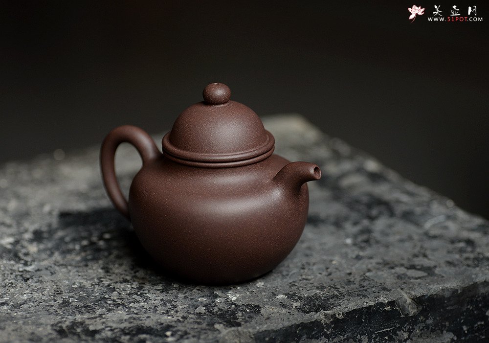 紫砂壶图片：美壶特惠 原矿紫泥 传统经典 寿珍掇球 - 宜兴紫砂壶网