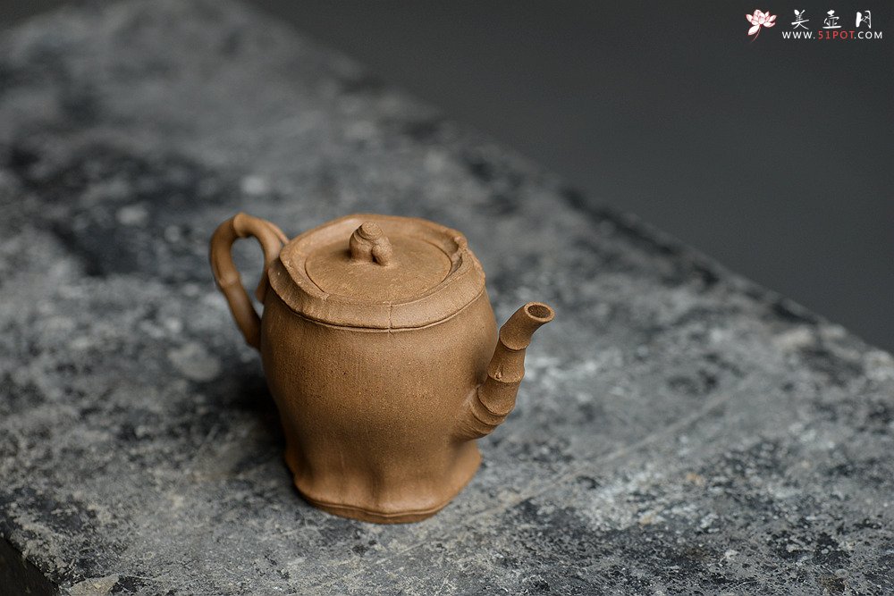 紫砂壶图片：林秀明原创作品 全手清逸 灵秀之作 古朴自然 - 宜兴紫砂壶网