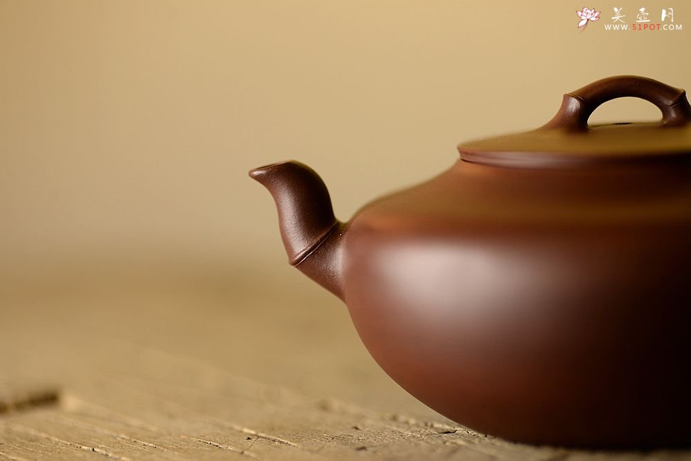 紫砂壶图片：灵秀之作 潘丹初全手竹趣二式  线条简练 爱不释手 - 宜兴紫砂壶网