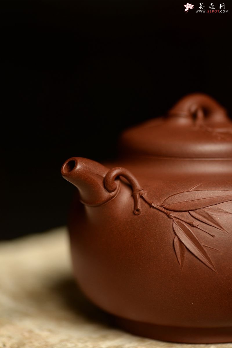 紫砂壶图片：史云棠高徒储俊伟作品 大品花货 饱满大气  全手智竹 - 宜兴紫砂壶网