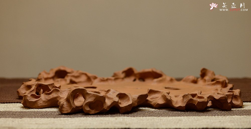 紫砂壶图片：学院派风格~非常好玩的作品~ 全手工太湖石干泡台 - 宜兴紫砂壶网