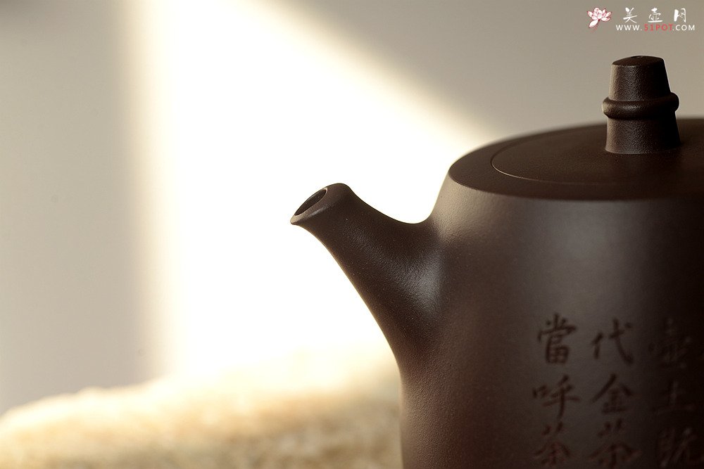 紫砂壶图片：陈进全手经典作品 刚毅有力 精品 全手汉铎 耐品 - 宜兴紫砂壶网