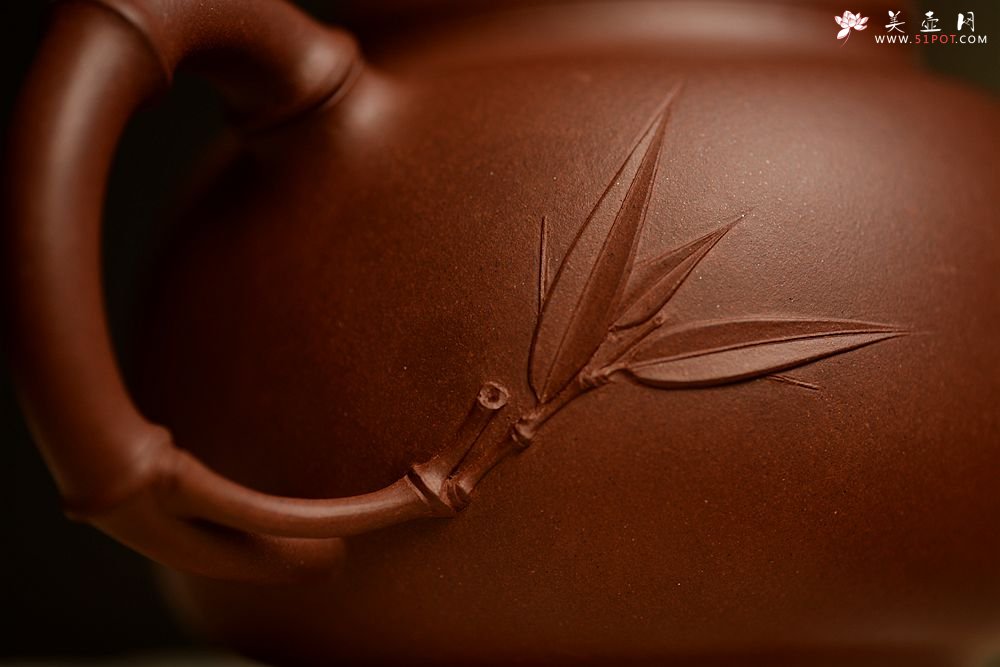 紫砂壶图片：史云棠高徒储俊伟作品 大品花货 饱满大气  全手智竹 - 宜兴紫砂壶网