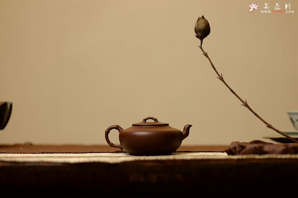 紫砂壶图片：灵秀之作 潘丹初全手竹趣二式  线条简练 爱不释手 - 宜兴紫砂壶网