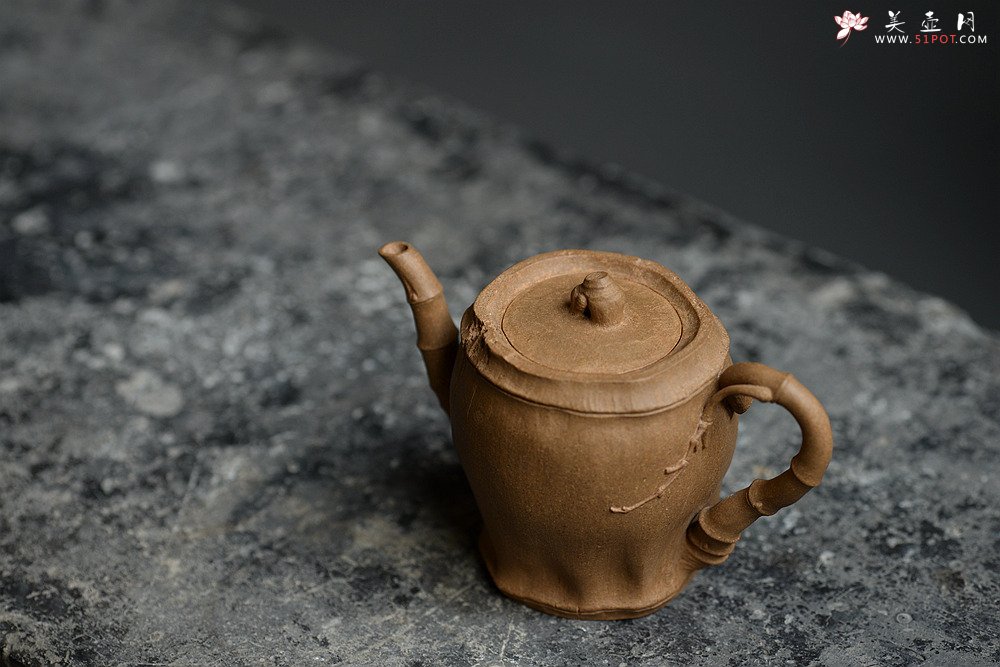 紫砂壶图片：林秀明原创作品 全手清逸 灵秀之作 古朴自然 - 宜兴紫砂壶网