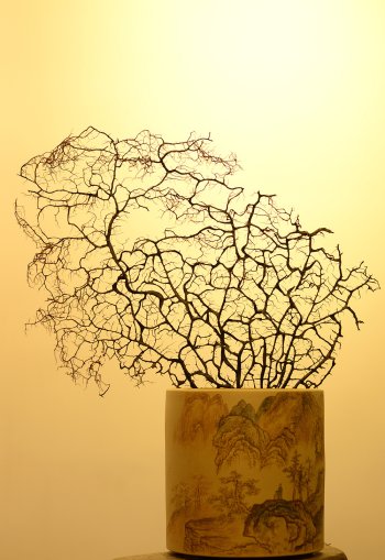 紫砂壶图片：古法装饰 古灵静雅 山水大笔筒 不接受定做o(∩_∩)o  - 宜兴紫砂壶网