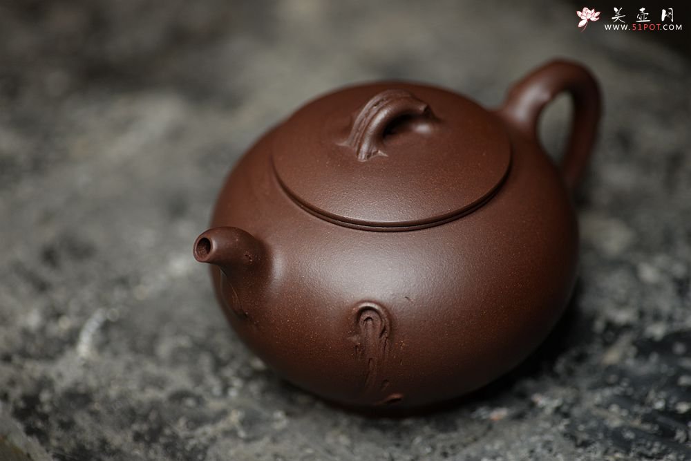 紫砂壶图片：高雪琴新作 线条流畅 端庄秀美 新意花器 全手冬韵 - 宜兴紫砂壶网
