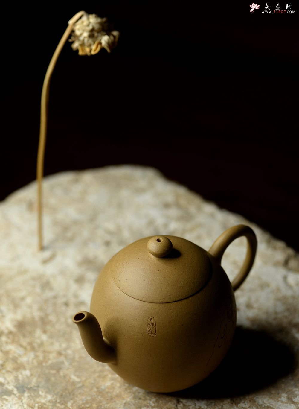 紫砂壶图片：器小大度 美人雅致小壶 天心明月 高工葛明仙爱女黄玲玲装饰 - 宜兴紫砂壶网