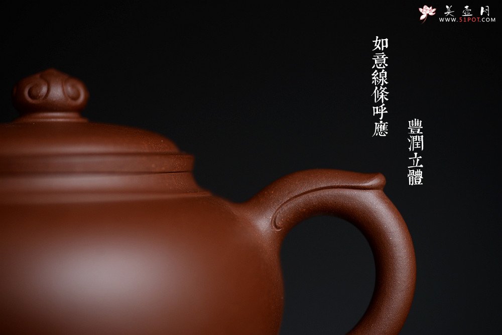 紫砂壶图片：精工实力派储俊伟代表作 厚雅飘逸 经典实用 全手小处处如意 - 宜兴紫砂壶网