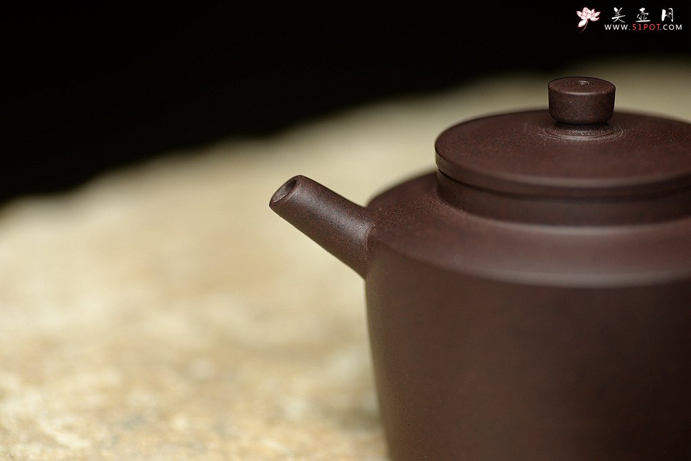 紫砂壶图片：美壶特惠 古朴文气 炮管直流 小德中 - 宜兴紫砂壶网