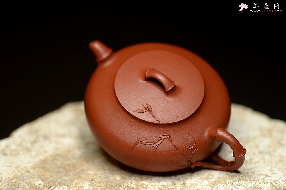 紫砂壶图片：潘丹初新作  美人如竹  全手芳竹  成品不易仅此一件不接受定做 - 宜兴紫砂壶网