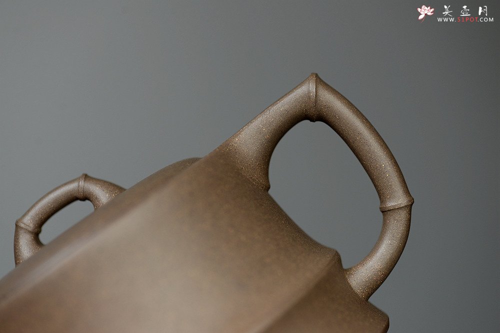 紫砂壶图片：优质青段 邵家俊经典作品 全手简竹段 劲挺秀美 - 宜兴紫砂壶网