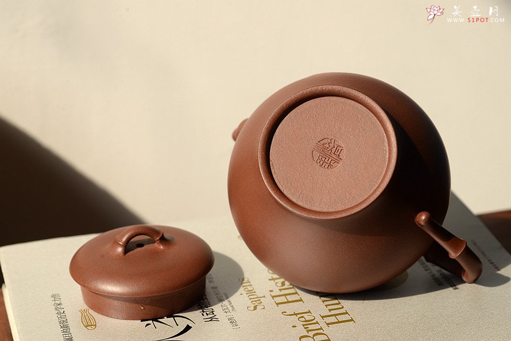 紫砂壶图片：潘丹初原创‘秀气’系列之春竹 纯净底槽青  婉约清秀 行简意足 - 宜兴紫砂壶网