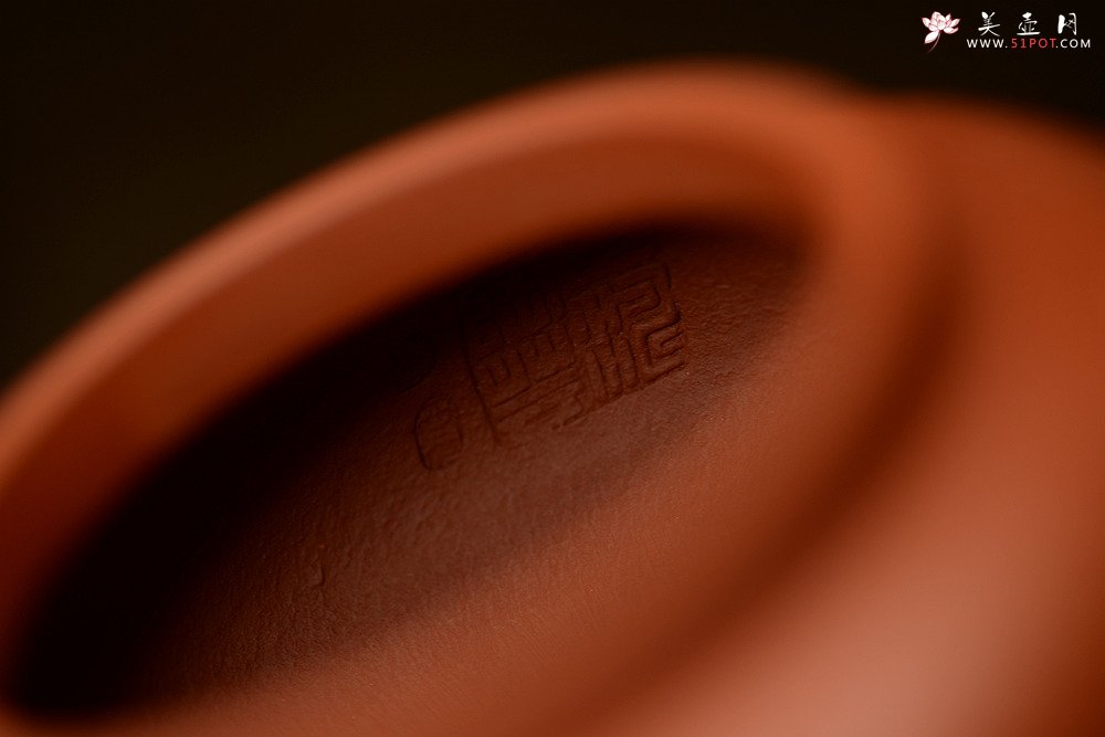 紫砂壶图片：质朴无华 铁线篆之自在心 全手朱泥玉亭 - 宜兴紫砂壶网