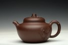 紫砂壶图片：高雪琴全手新作 敦厚悠然 简意花货~ 秋色 做工精致 - 宜兴紫砂壶网