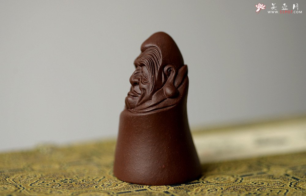 紫砂壶图片：精品茶宠 手把件 精致  守禅 - 宜兴紫砂壶网