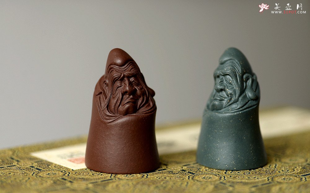 紫砂壶图片：精品茶宠 手把件 精致  守禅 - 宜兴紫砂壶网