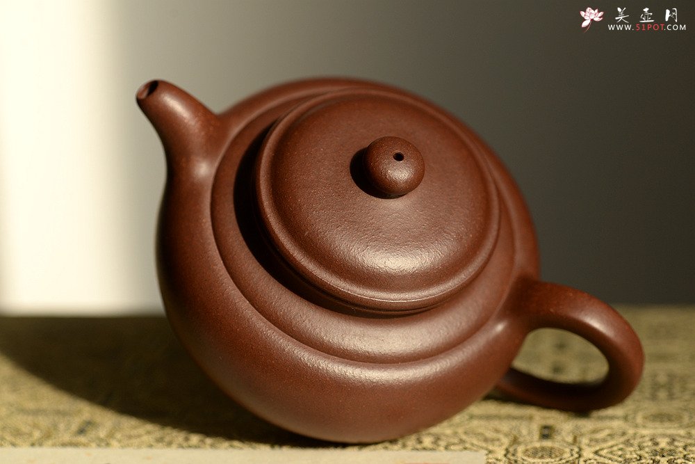 紫砂壶图片：线条优美  经典实用 全手线掇  - 宜兴紫砂壶网