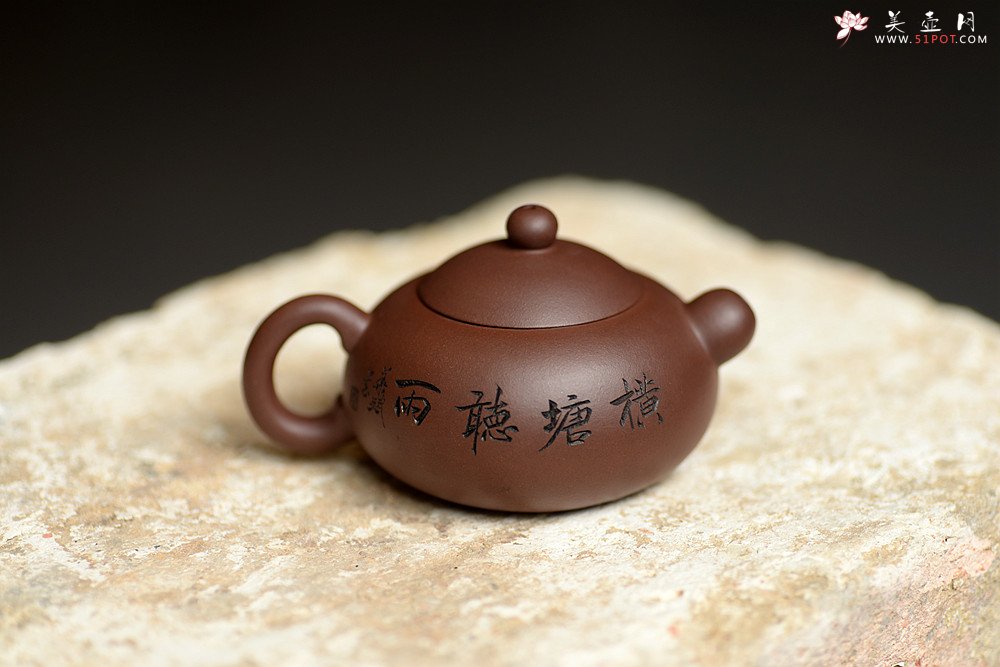 紫砂壶图片：谭华斌近作 道洪风格之玉露 刀法精炼 可人小壶 美壶特惠 - 宜兴紫砂壶网