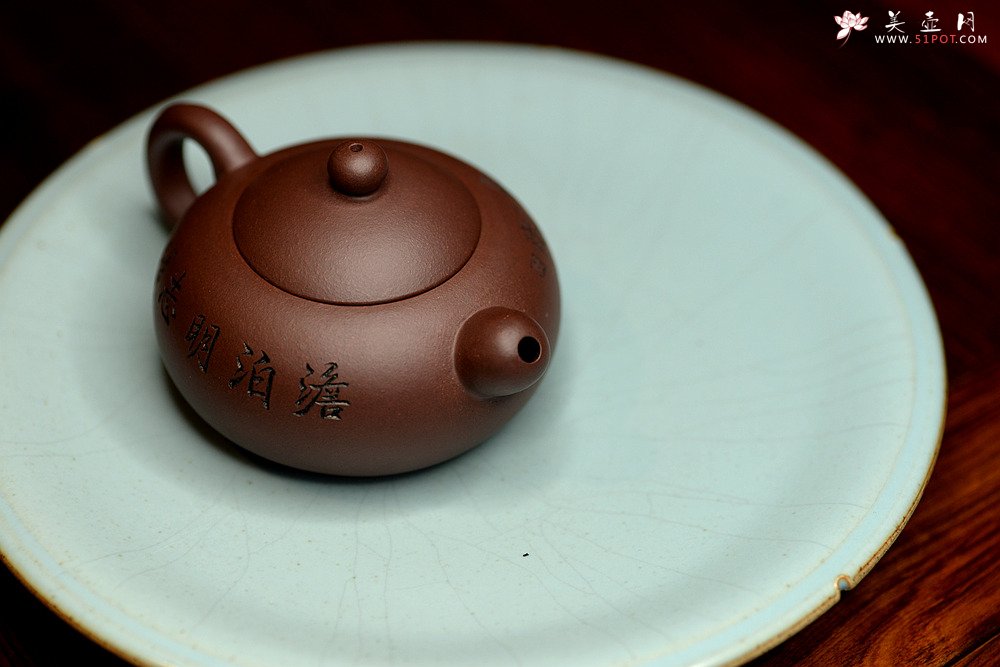 紫砂壶图片：谭华斌近作 道洪风格之玉露 刀法精炼 可人小壶 美壶特惠 - 宜兴紫砂壶网