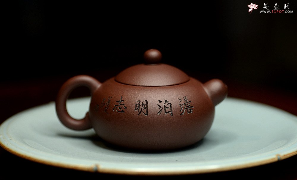 紫砂壶图片：谭华斌近作 道洪风格之玉露 刀法精炼 可人小壶 美壶特惠 - 宜兴紫砂壶网