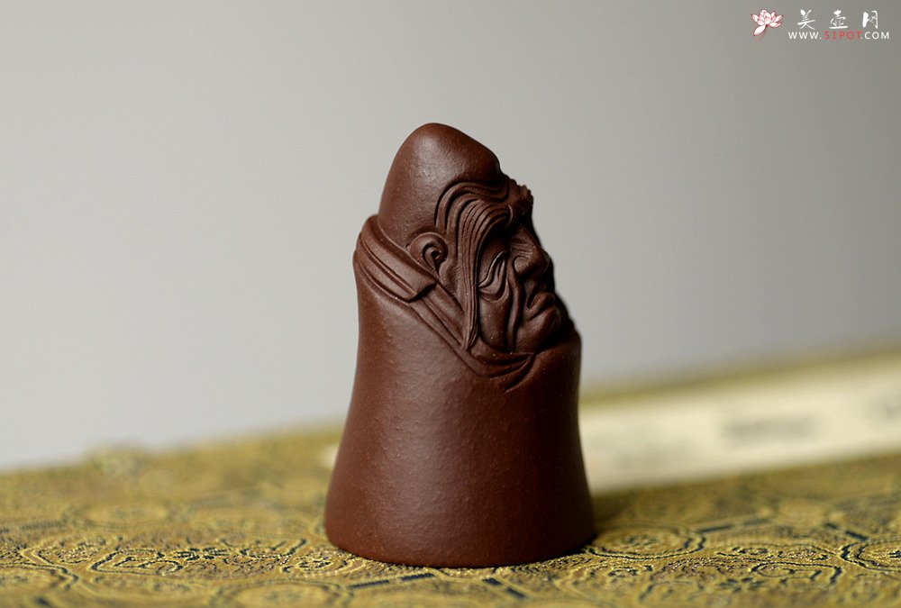 紫砂壶图片：精品茶宠 手把件 精致  守禅 - 宜兴紫砂壶网