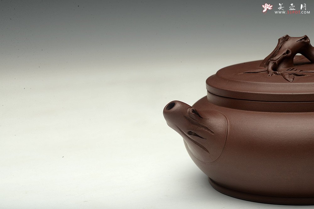 紫砂壶图片：春天的气息~大口实用 玉兰迎春 孙伟强张新亚合作原创作品 - 宜兴紫砂壶网