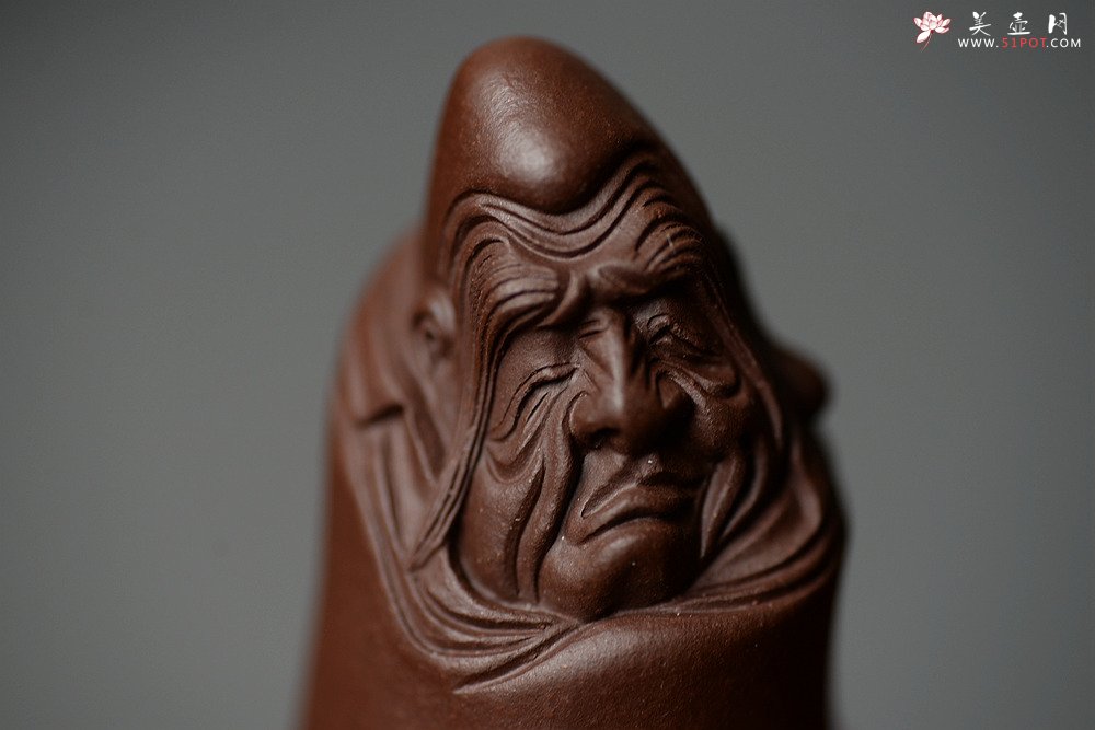 紫砂壶图片：精品茶宠 手把件 精致  守禅 - 宜兴紫砂壶网