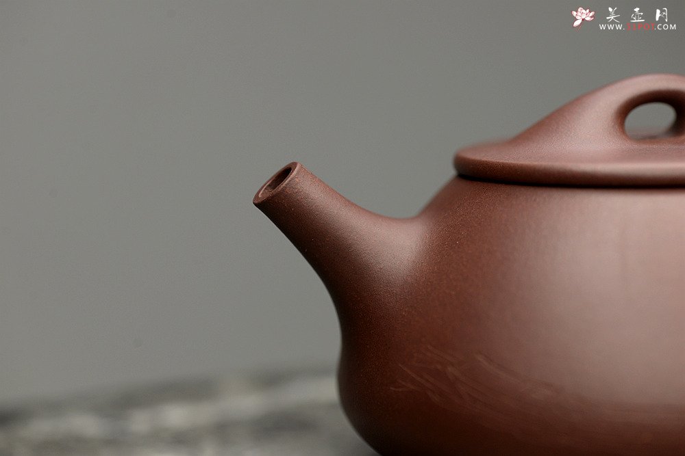 紫砂壶图片：陆轶舟作品 景舟石瓢 相映得趣  文气实用~ - 宜兴紫砂壶网
