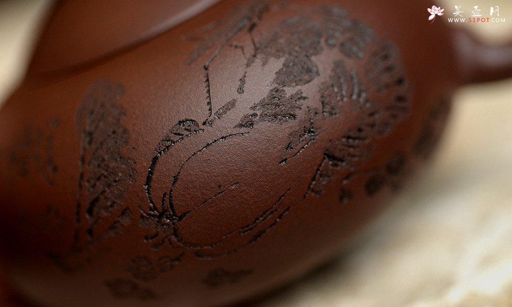 紫砂壶图片：谭华斌近作 道洪风格之玉露 刀法精炼 可人小壶 美壶特惠 - 宜兴紫砂壶网